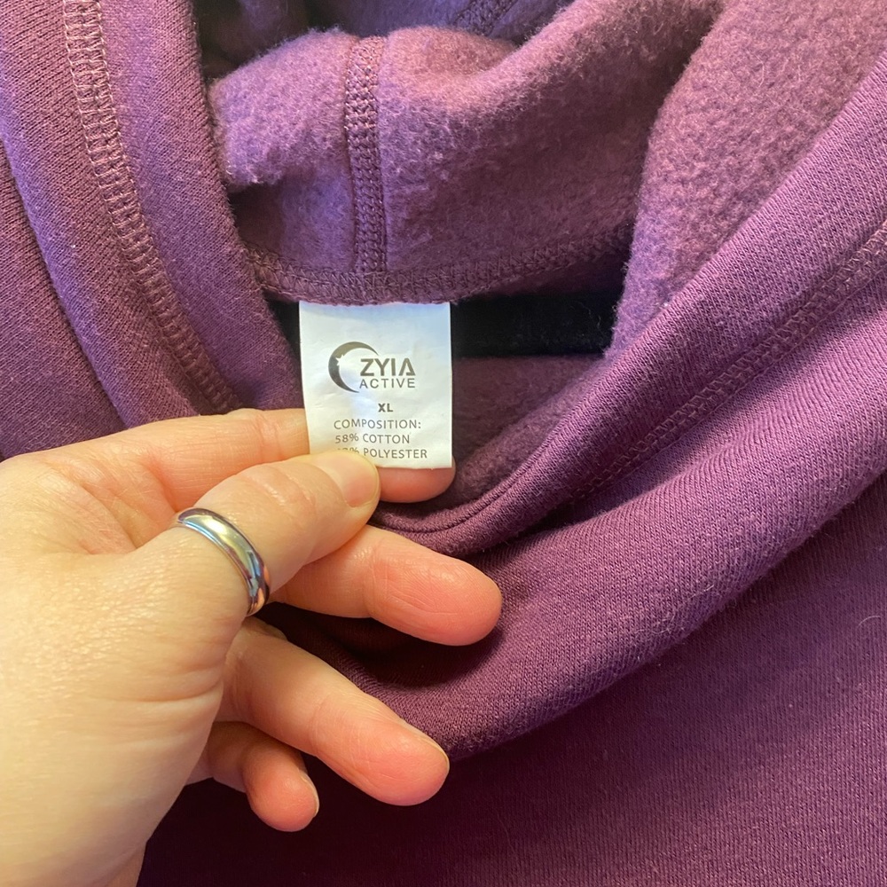 Zyia Purple cowl neck hoodie